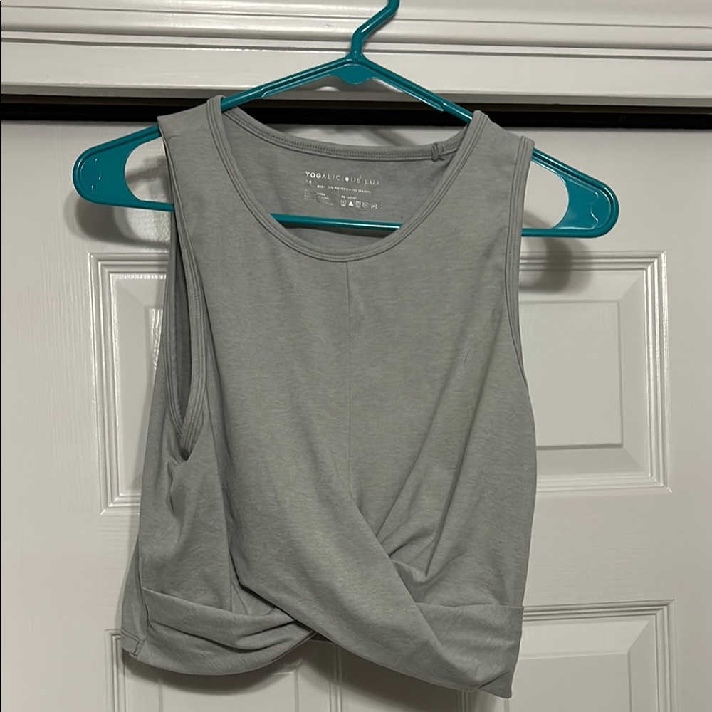 Gray Sleeveless Top